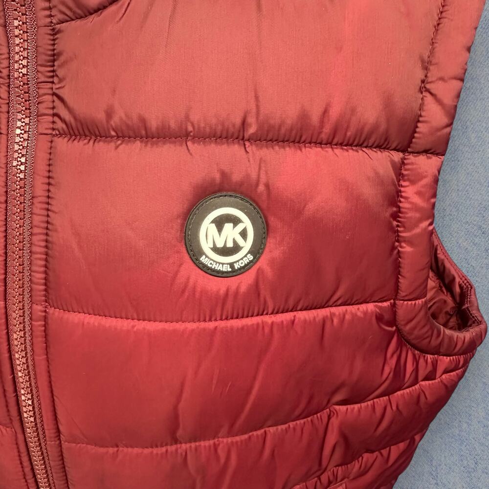 Michael Kors Men’s Burgundy Puffer Vest - Size L - Picture 5 of 7